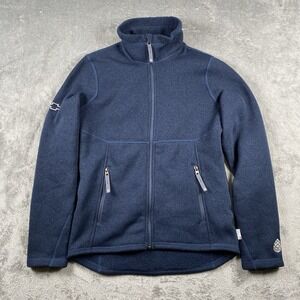 STIO Sweetwater Fleece Jacket Womens Small Blue Full Zip Mountain Shadow Heather